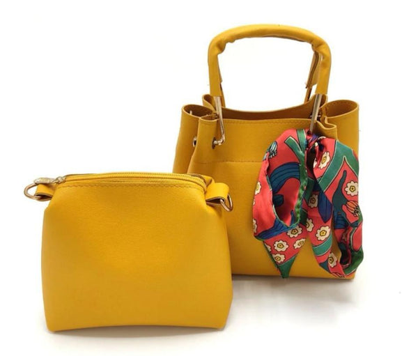 Women's PU Leather Embellished Hand Bag